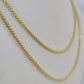 10K Gold Palm Chain Solid 2mm 18" 20" 22" 24" 26" Yellow Gold Real Men Women