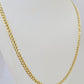 10k Gold Cuban Curb Link chain 4mm 24 Inch Real Yellow Gold Real Genuine