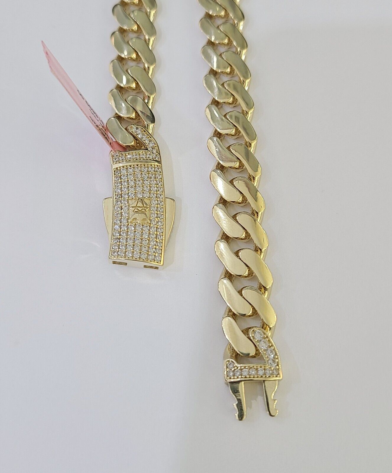 Real 14k Royal Monaco Link Chain 10mm 20-26 inches Yellow Gold Genuine