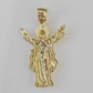 Real 10K Jesus Full Body Pendant Charm Genuine Religious Yellow Gold