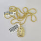 10K Franco Chain Pharaoh Pendant Charm Necklace 16"-24" 2mm Gold SET Yellow