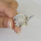 REAL 14k Diamond Ring White Gold Ladies Men Trio SET Wedding Engagement Genuine