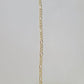 Real 10k Yellow Gold Figaro link Bracelet 5mm 8" Inch Men women Diamond Cut