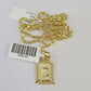 10k Gold Initial C Charm Rope Chain 16"-26" 2.5mm SET Necklace Alphabet Pendant