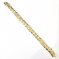 10k Nugget Cuban Link Bracelet Yellow Gold 10mm 9" Inch Real 10Kt Men Women