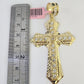 14k Jesus Christ Cross Charm Pendant Yellow Gold REAL Genuine 14kt