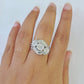 REAL 14k White Gold Diamond Ring Ladies Wedding Engagement Genuine