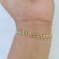 10k Chino ID Bracelet Yellow Gold Box Lock Real 10kt 6"