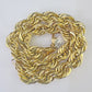 10k REAL Yellow Gold Rope Chain Necklace 16mm 20" Men's Thick 10kt