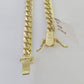 10k Miami Cuban Link Chain Necklace Solid Yellow Gold 6mm 18-26 Inches Real