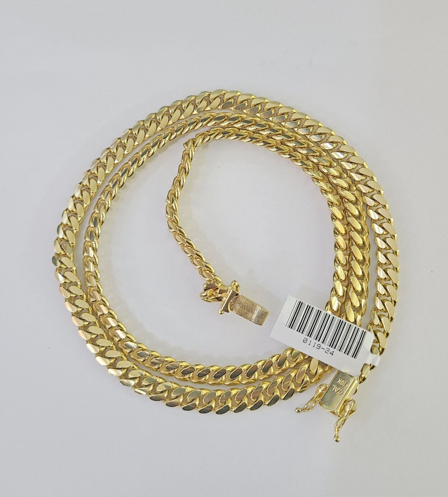 10k Miami Cuban Link Chain Necklace Solid Yellow Gold 6mm 18-26 Inches Real