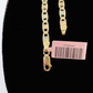 14k valentino Trio Gold Women's Link Bracelet 7.5" inches 4mm Diamond Cuts