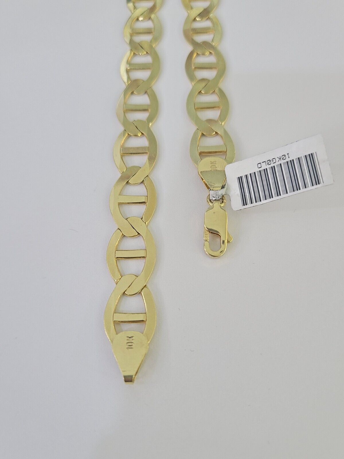 Real 10k Solid Mariner Anchor Link Chain Yellow Gold 11mm Necklace 22" Inch