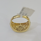 Real 10k Yellow Gold Diamond Mens Ring Band Wedding Casual Genuine Natural