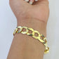 14K Real Yellow Gold Cuban Curb Bracelet Solid 12mm Link 8.5" inch Genuine