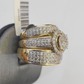 REAL 14k Diamond Ring Yellow Gold Ladies Men Trio SET Wedding Engagement Genuine