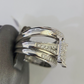 REAL 14k Diamond Ring White Gold Ladies Men Trio SET Wedding Engagement Genuine