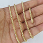 Real 10k Franco Chain Solid Gold 2.5mm 22" Necklace lobster lock Diamond Cut