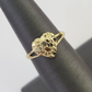 Real 10k Nugget Heart Ring Band Wedding Engagement Women Yellow Gold