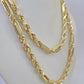 Real 10k Milano Rope Chain Necklace Yellow Gold 5mm 20" 22" 24" 26" 28" Genuine