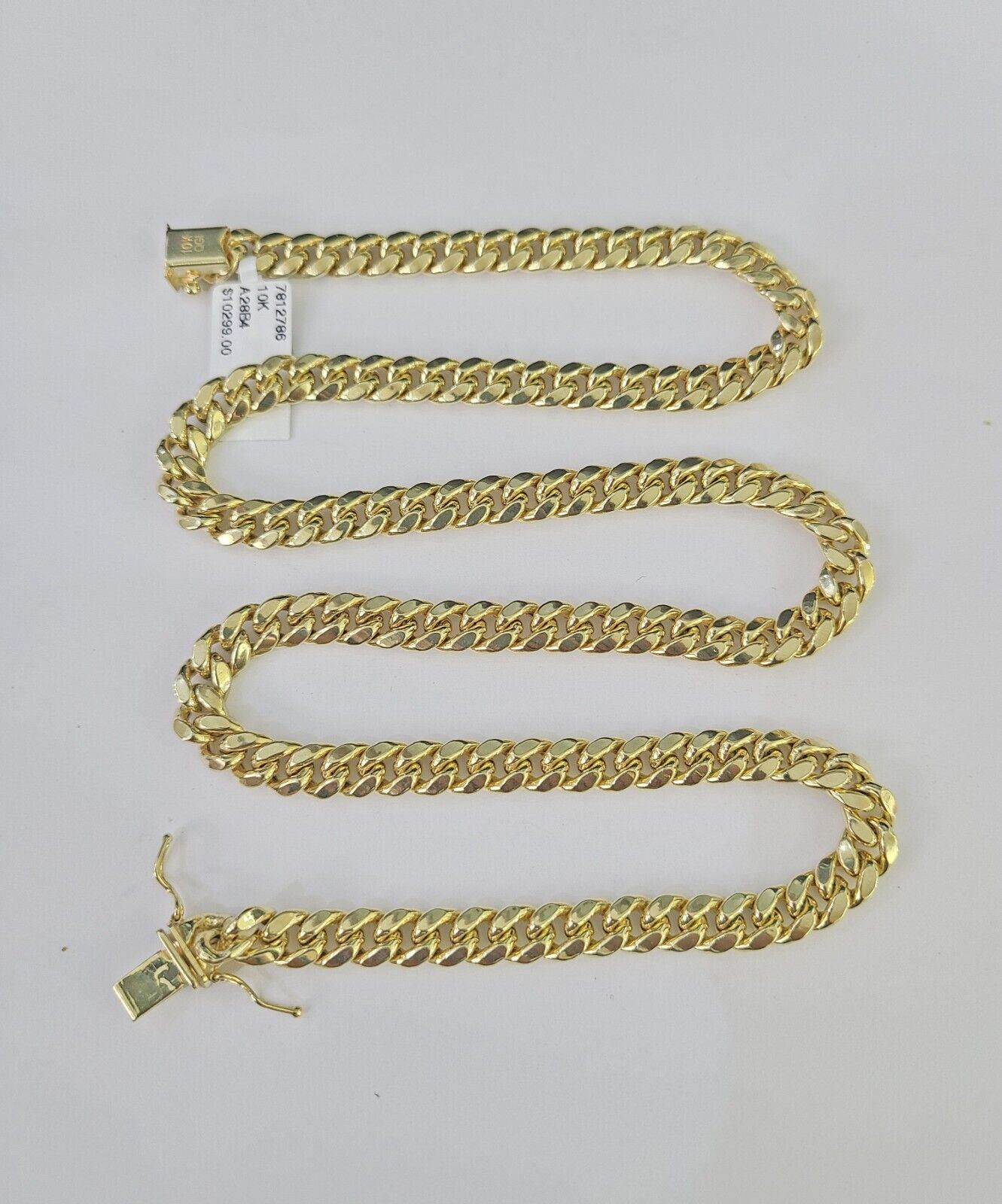 10k Miami Cuban Link Chain Yellow Gold 7mm Necklace 20-28 Inches Real