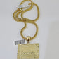 10K Gold Franco Chain Last Supper Charm Length 18-26 inches 3mm REAL Yellow