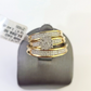 REAL 10k Diamond Ring Yellow Gold Ladies Men Trio SET Wedding Engagement Genuine