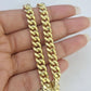 14K Miami Cuban Bracelet Yellow Gold Box Clasp 8" Inch 6mm Link