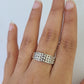 REAL 14k Diamond Ring White Gold Ladies Men Trio SET Wedding Engagement Genuine