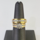 REAL 14k Diamond Ring Yellow Gold Ladies Men Duo SET Wedding Engagement Genuine