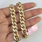 14K Royal Monaco Cuban Bracelet Yellow Gold 9mm 8.5 inches Box Lock