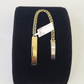 10k Chino ID Bracelet Yellow Gold 5 Inches Box Lock Real 10kt Small