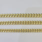 10k Miami Cuban Chain Yellow Gold Necklace 6mm-8mm 20-30 Inches Real Men Women