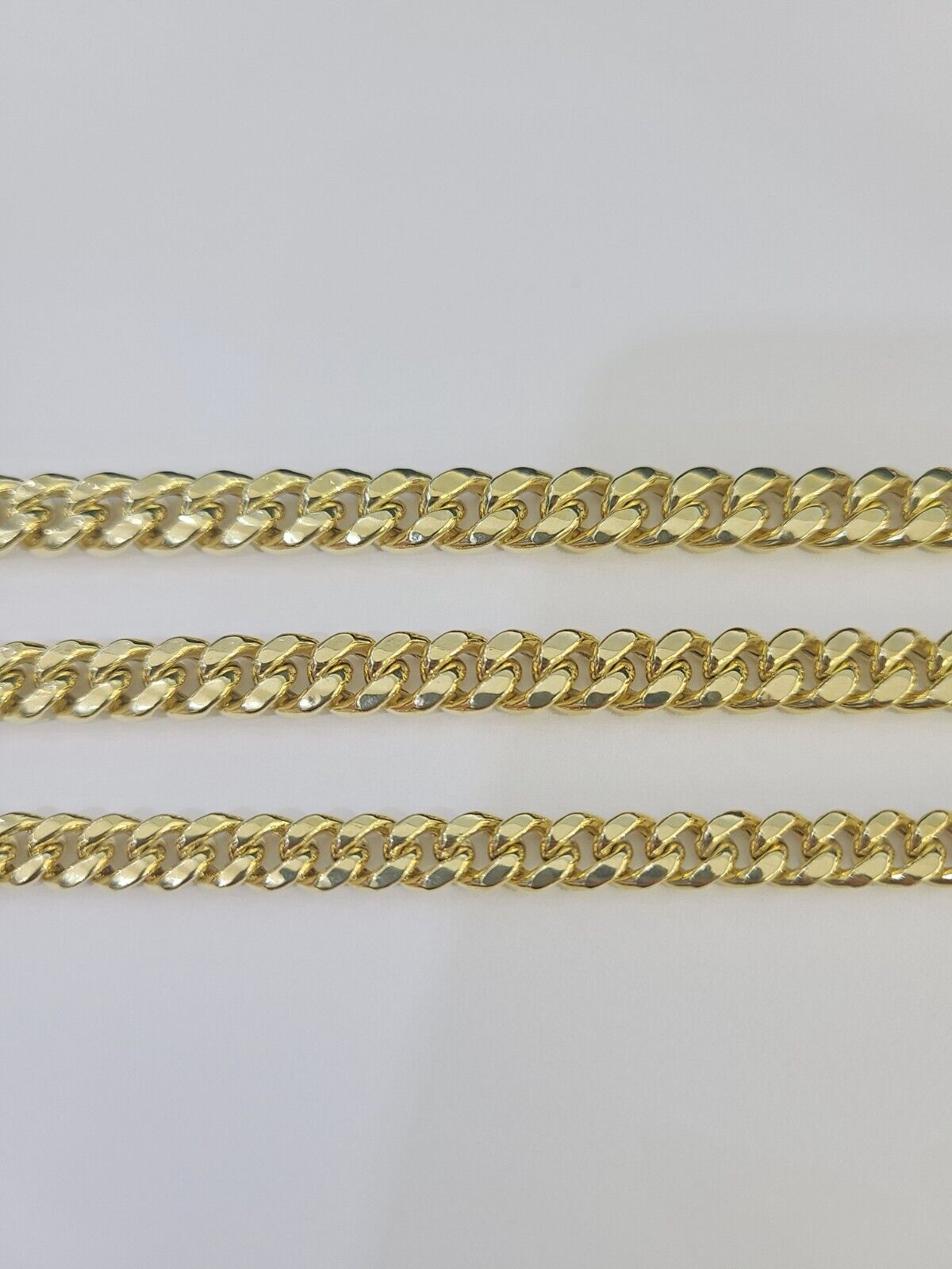 10k Miami Cuban Chain Yellow Gold Necklace 6mm-8mm 20-30 Inches Real Men Women