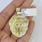 10K Gold Franco Chain Lion Charm Length 18-26 inches 3mm REAL Yellow