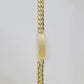 Real 10K Yellow Gold ID Bracelet Miami Cuban Link Solid 12mm 9" inch Name Plate