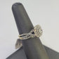 Real 14k Diamond Ladies Ring Yellow Gold Bridal Women Engagement Wedding SET