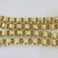 REAL 10k Gold Byzantine Chain Necklace Lobster Clasp 10mm 20"22" 24" 26" 28" 30"