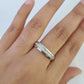 REAL 14k Diamond Ring White Gold Ladies Men Trio SET Wedding Engagement Genuine