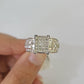 REAL 14k White Gold Diamond Ring Size 10 Wedding Casual Ring Mens Genuine