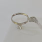 REAL 14k White Gold Diamond Ring Lab Created Ladies Wedding Engagement Genuine