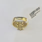 Real 10k Diamond Ladies Ring Yellow Gold Bridal Women Engagement Wedding