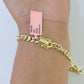 Real 14K Miami Cuban Bracelet Yellow Gold Box Clasp 8.5" Inch 6mm Link Hollow