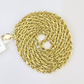 10k Solid Real Rope Chain Necklace 3mm 18"-26" Yellow Gold Men Women Genuine