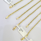 10k Solid Real Rope Chain Necklace 2.5mm 16"-24" Yellow Gold Men Women Genuine