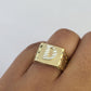 Real 10k Initial D Casual Ring Alphabet Yellow Gold 10kt Genuine