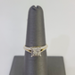 Real 10k Diamond Ladies Ring Yellow Gold Women Casual Genuine Wedding