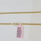 14k Yellow Gold Miami Cuban Link Chain Necklace 3mm 18-26 Inches Real