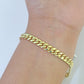 Real 10k Gold Miami Cuban link Bracelet 6mm 7" - 9 Inch 10kt Men Women DISCOUNT