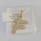 10k Yellow Gold Diamond F Charm Pendant Initial Alphabet Letter Real Genuine